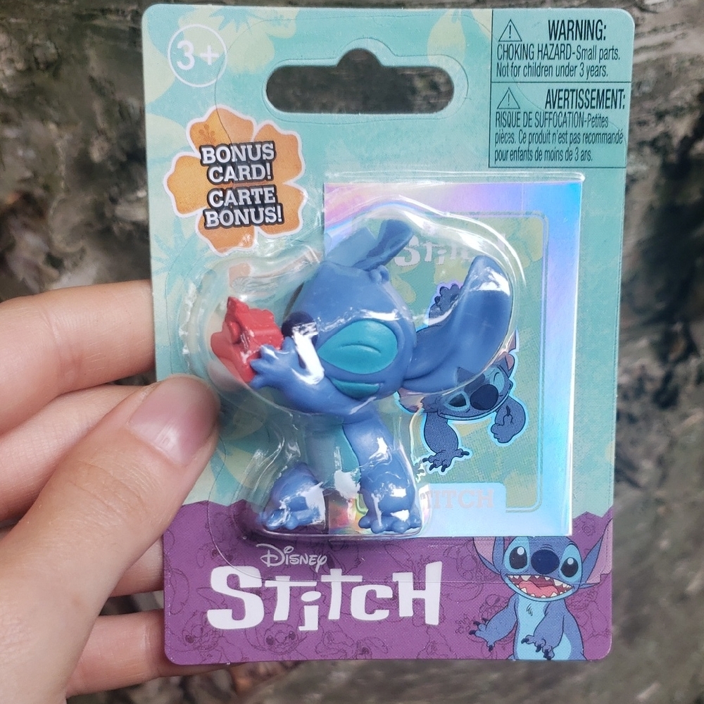 Disney Stitch Figure With Bonus Card
